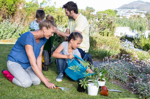 Secure payment padlock and Gardening Vauxhall branding